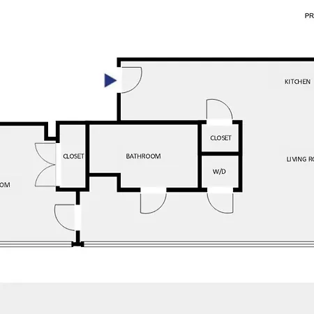 Apartment River N 1br W Gym Pool Nr L Stop Chi-361