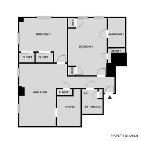 Gold Coast 2br W Gym Roof Nr Mag Mile Chi-626 *