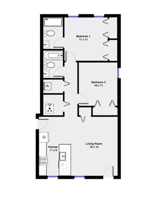 Holiday home 2 On Southport 4 Queen Beds Chicago