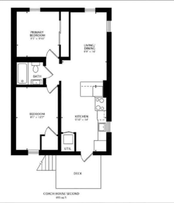 Cozy Coach House With Private Deck Apartamento *