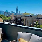 Urban Mansion Featuring A Rooftop City, City Views, And Basketball Court