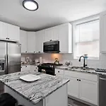 Newly Rehabbed Greystone With 2 Private Apartments, Backyard, Garage, Laundry, Close To Expressway