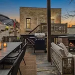 Luxe Chicago Retreat Game Room, Deck Fire Pit