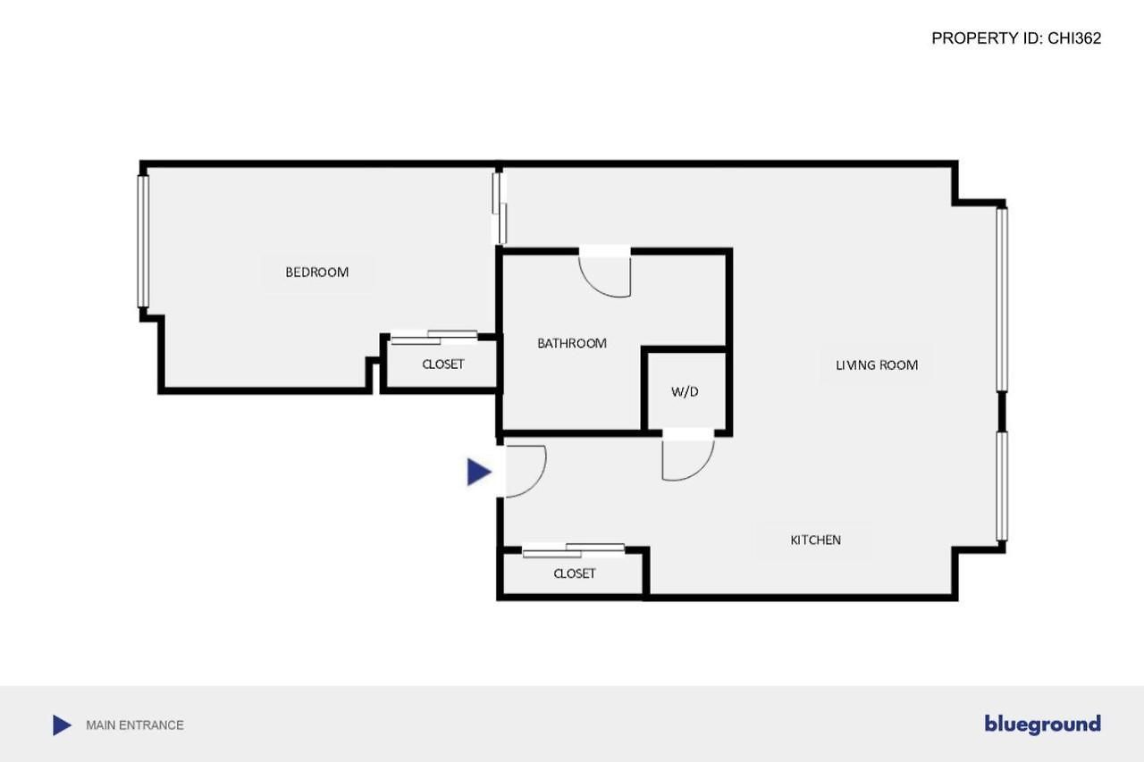 River N 1br W Gym Pool Nr L Stop Chi-362 *