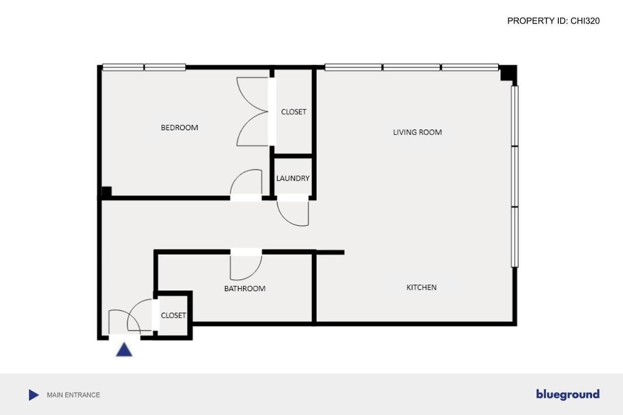 Apartment River N 1br W Gym Rooftop Nr L Parks Chi-321 Chicago