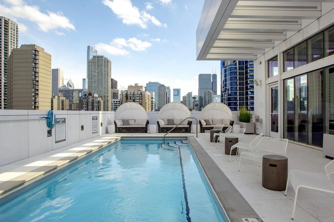River N 1br W Gym Pool Nr L Stop Chi-362 Apartment *