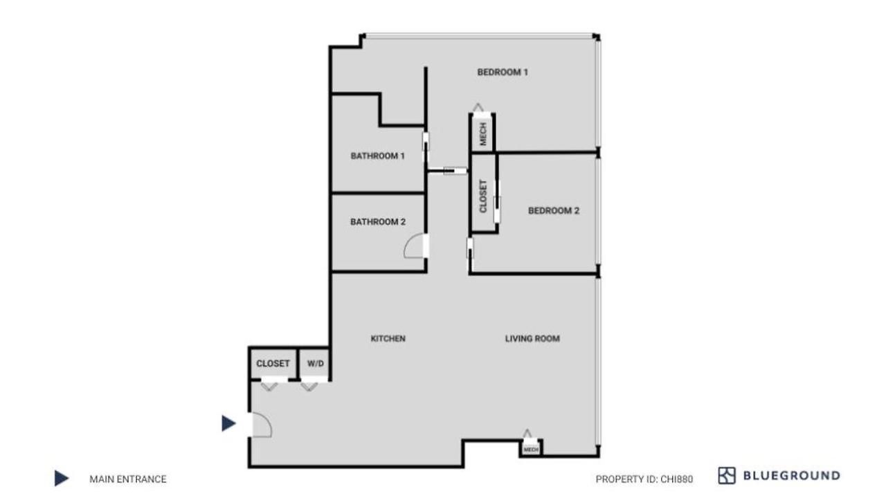 Apartment Streeterville 2br W Pool Gym Nr Riverwalk Chi-880 *