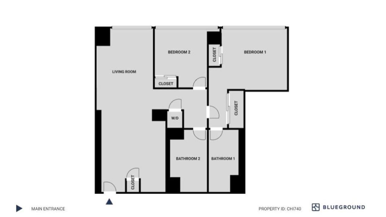 S Loop 2br W Pool Gym Nr Grant Park Chi-740 *