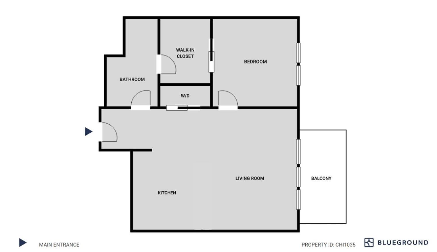 River North 1br W Outdoor Pool 1 Block To L Chi-1035 Chicago