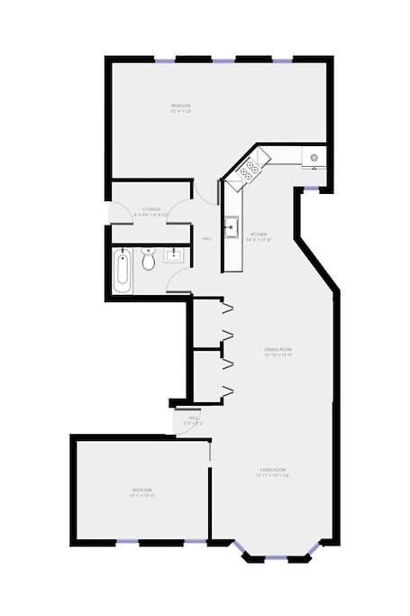 The Orleans Floor 3 Private Rooftop Deck Apartment *