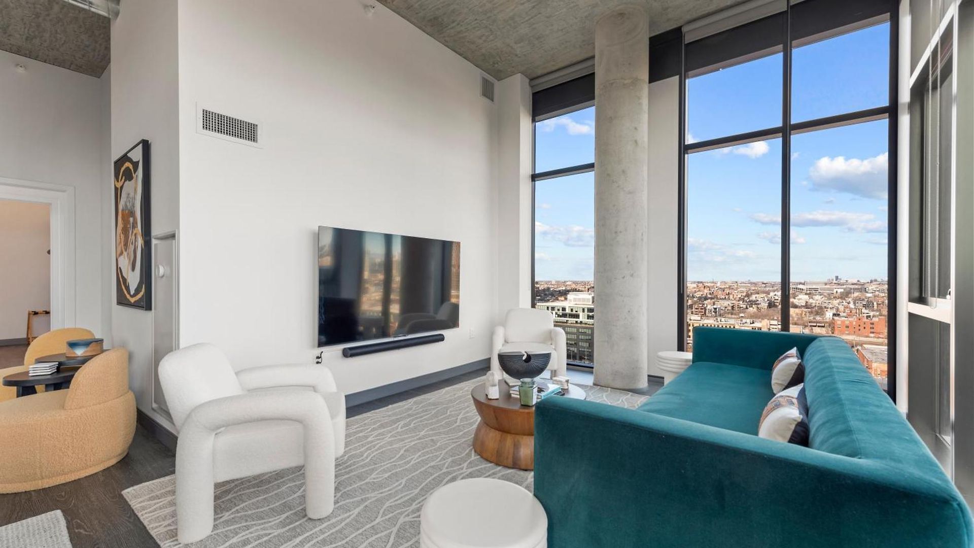 Apartment Fulbrix Bright Designer With West Loop Views *