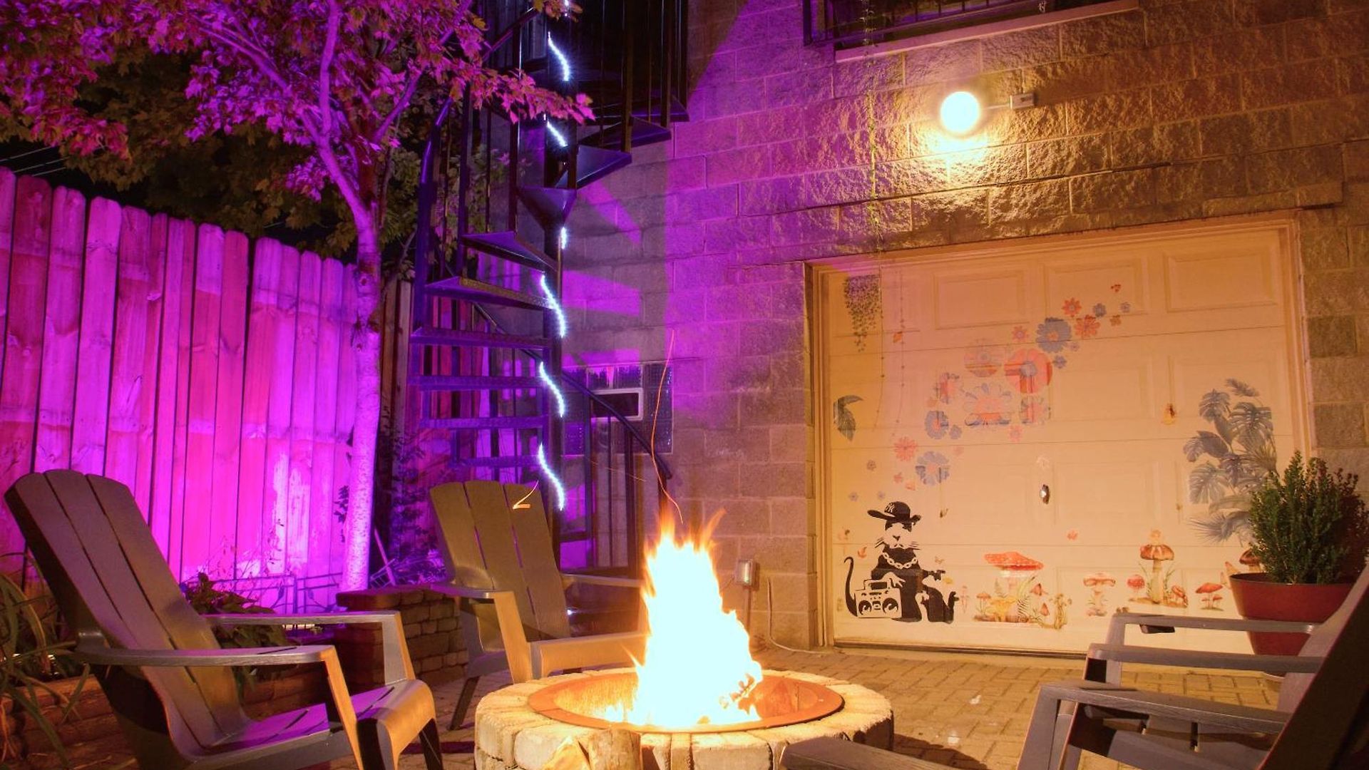 The Banksy-free Parking -4 Bedroom W King Bed- Firepit Rooftop Near United Center Chicago