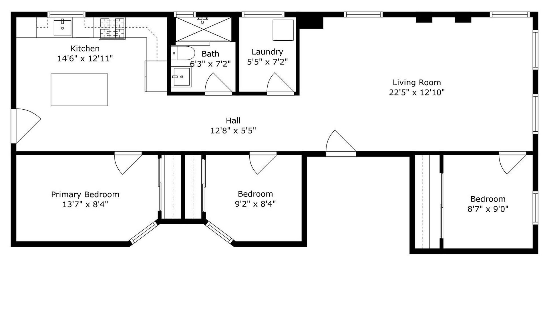 Modern, Spacious 3br Minutes To Downtown! Apartment *