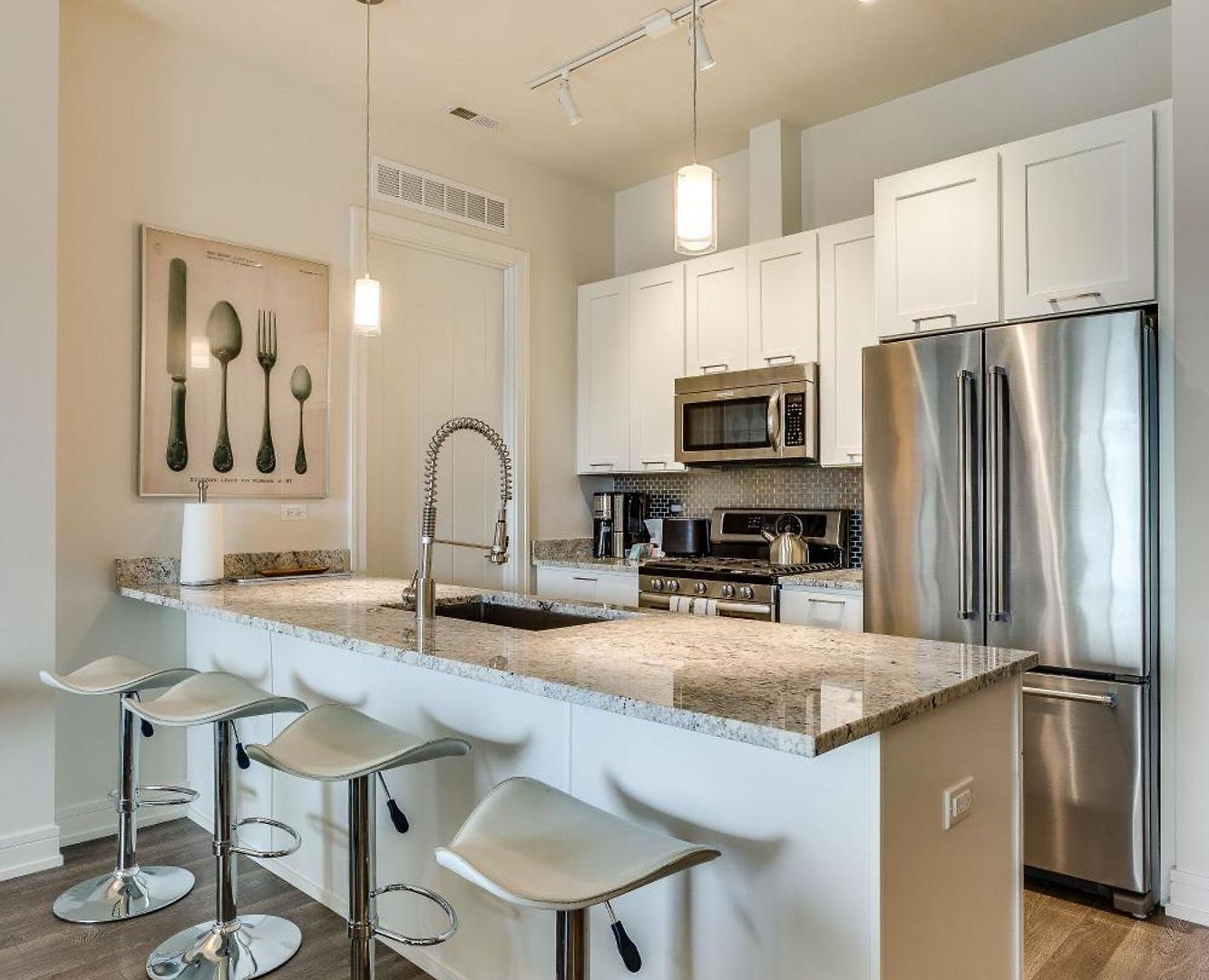 Designer 3br With Balcony & Elevator On Clark! Apts Chicago