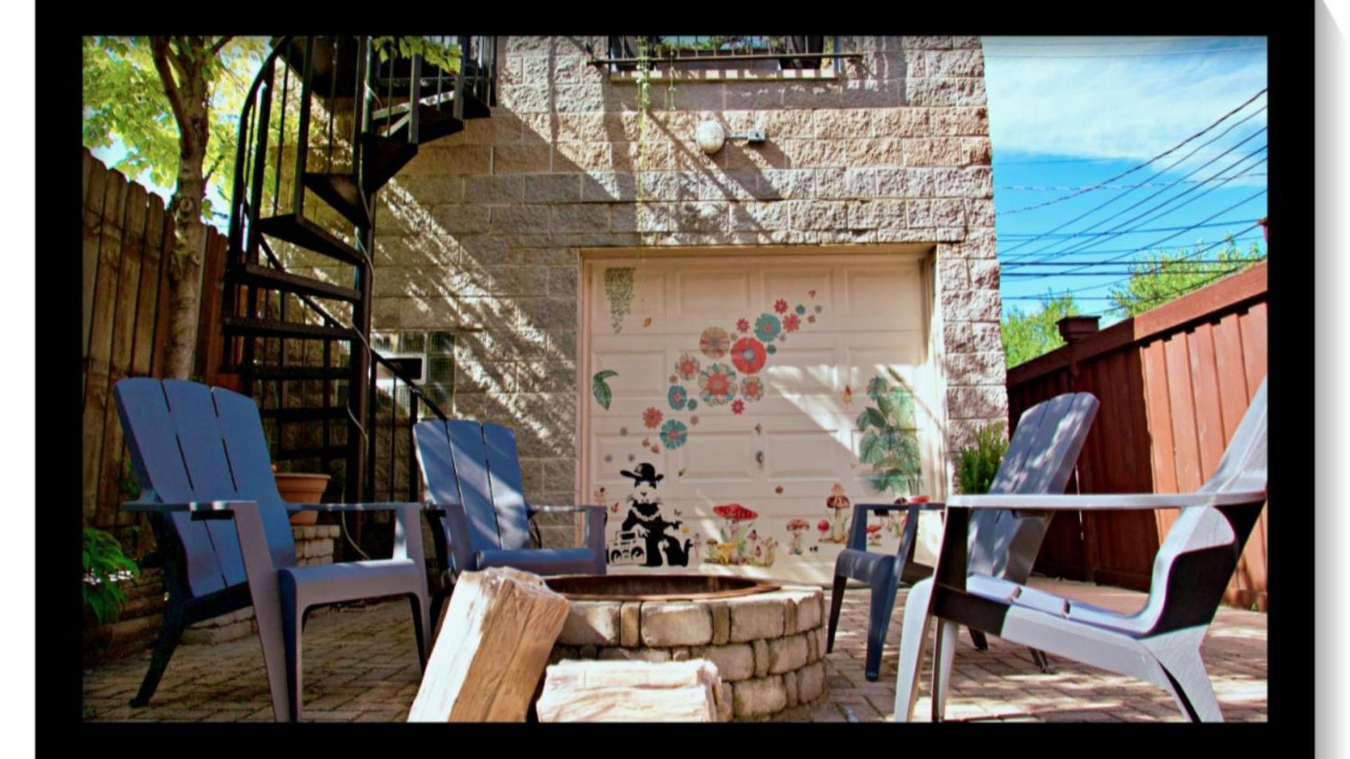 The Banksy-greystone Rooftop Firepit United Center Apartment
