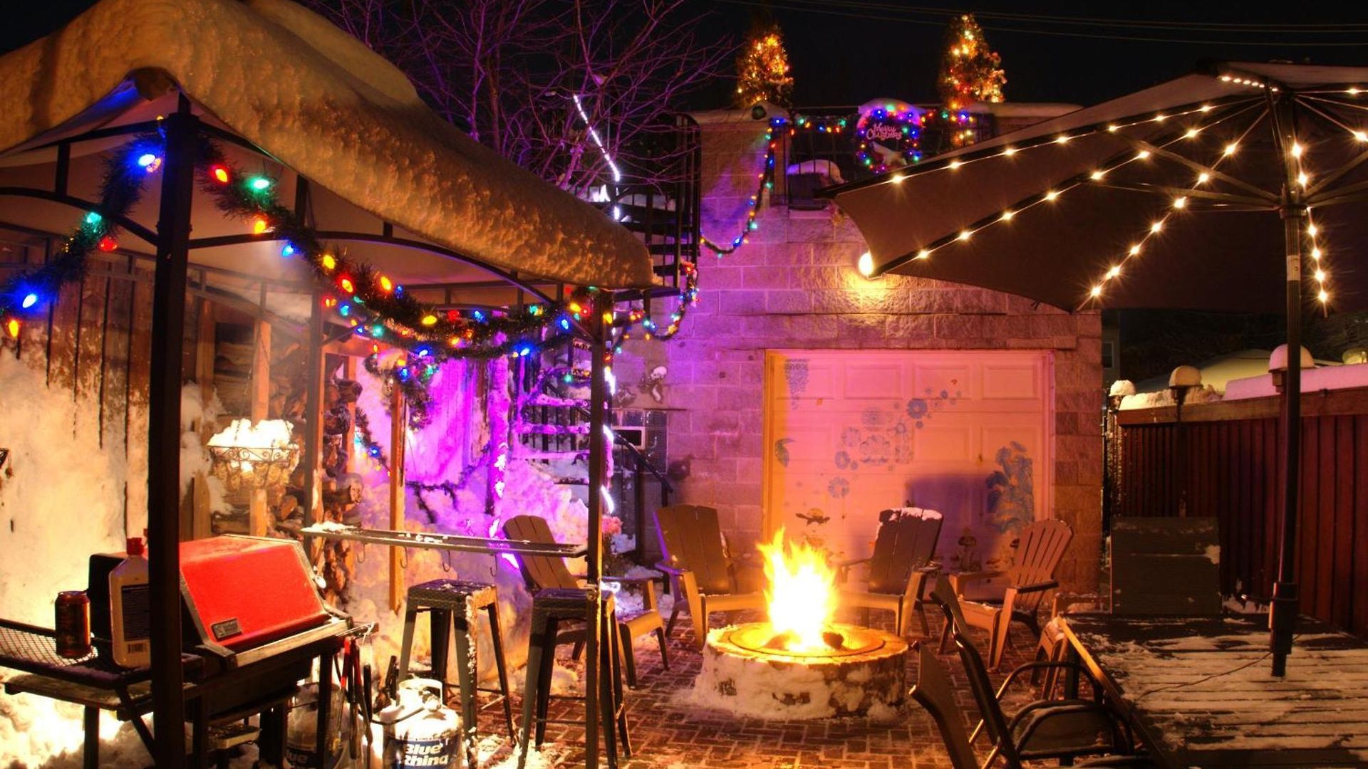 Apartment The Banksy-free Parking -4 Bedroom W King Bed- Firepit Rooftop Near United Center Chicago