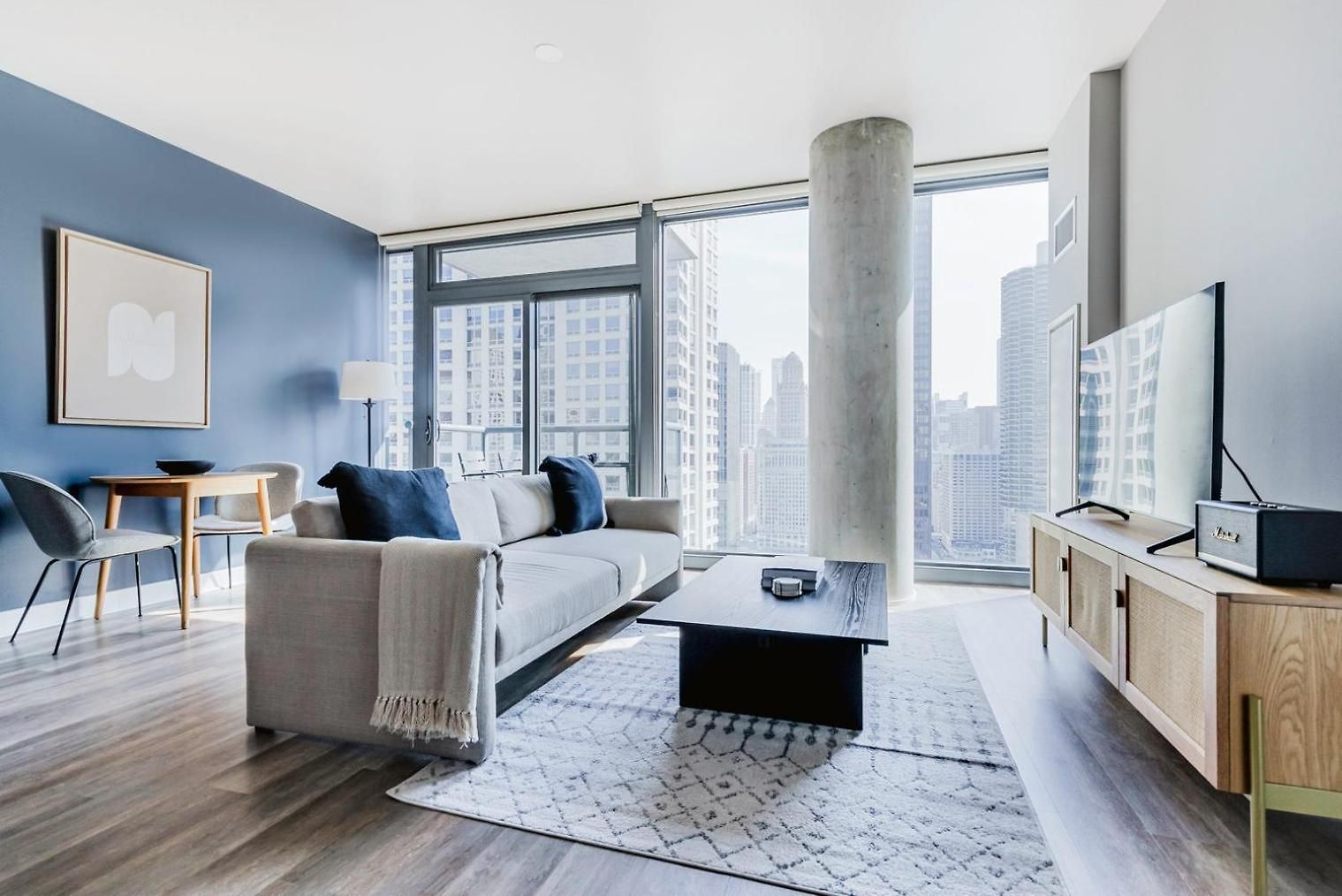 Blueground River North Gym Pool Doorman Wd Chi-1093 Apartment *