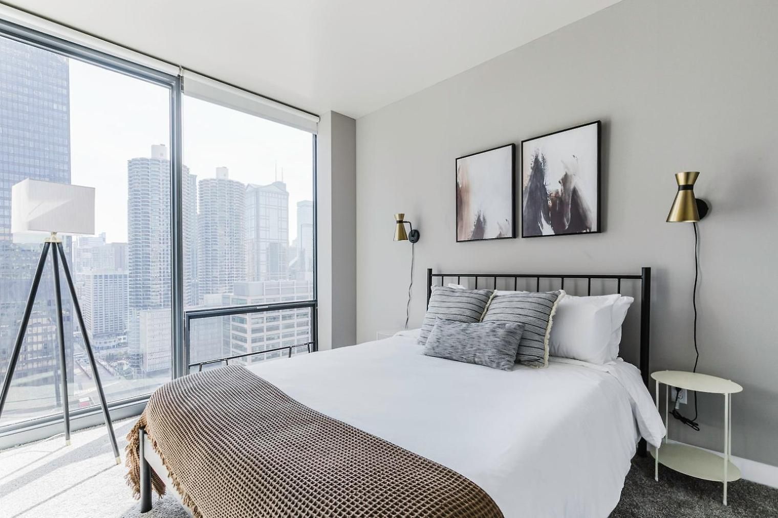 Blueground River North Gym Pool Doorman Wd Chi-1093 Apartment *