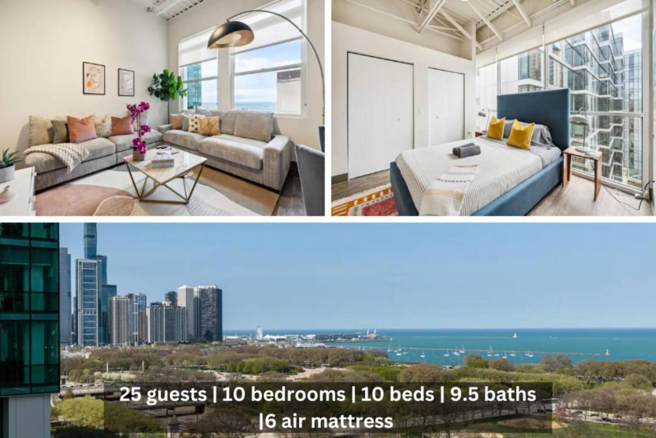 Holiday home Downtown Mich Ave - 6 Penthouses, Sleep 25 Chicago