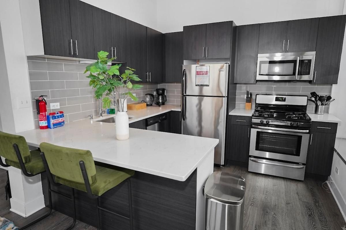 South Loop 2br Corner Unit With Natural Light, Optional Parking And Guest Access Near Downtown And Mccormick Place Apartment