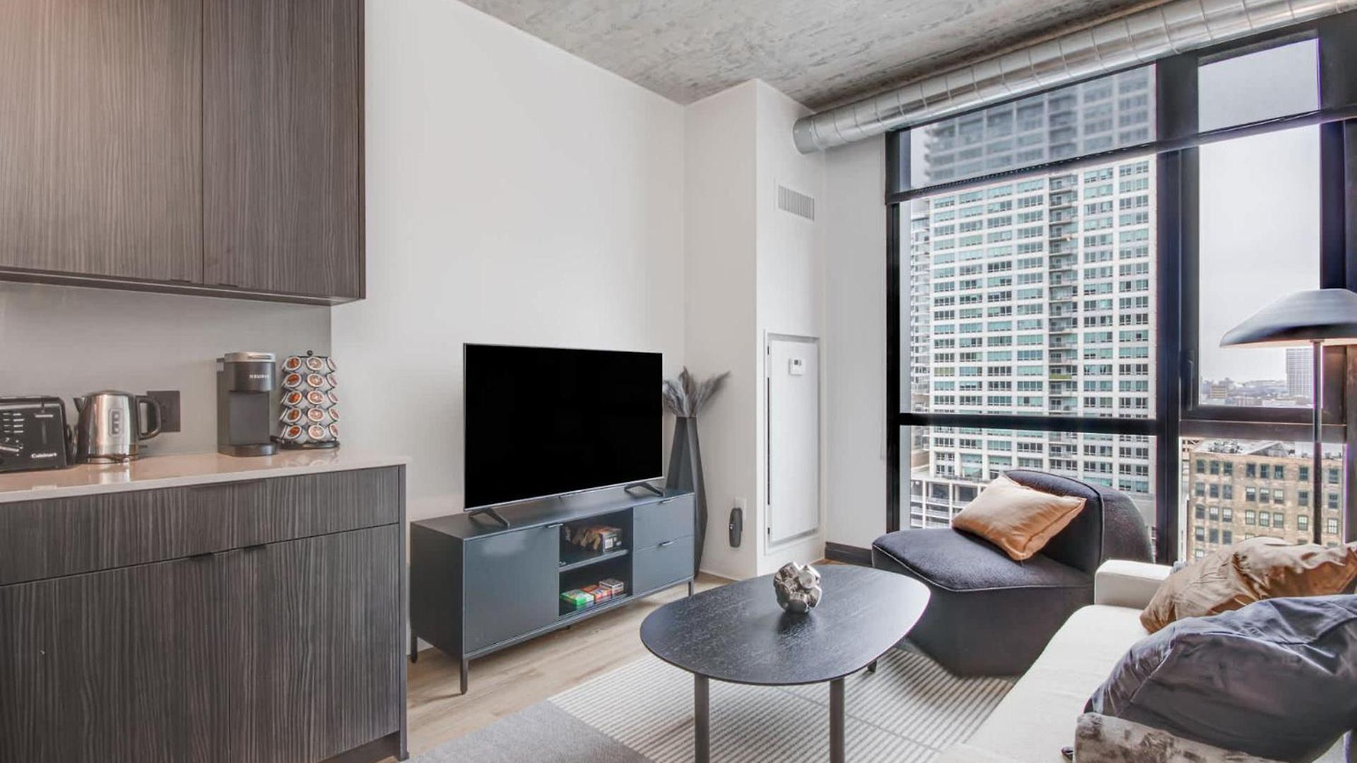South Loop Rooftop With In & Out Parking 1 *