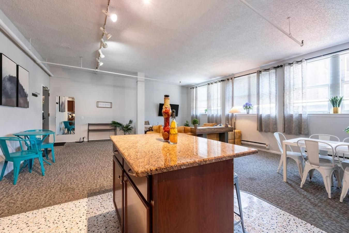Apartment Sleep 14 Downtown, Vintage 5bd-2ba Gym & Patio