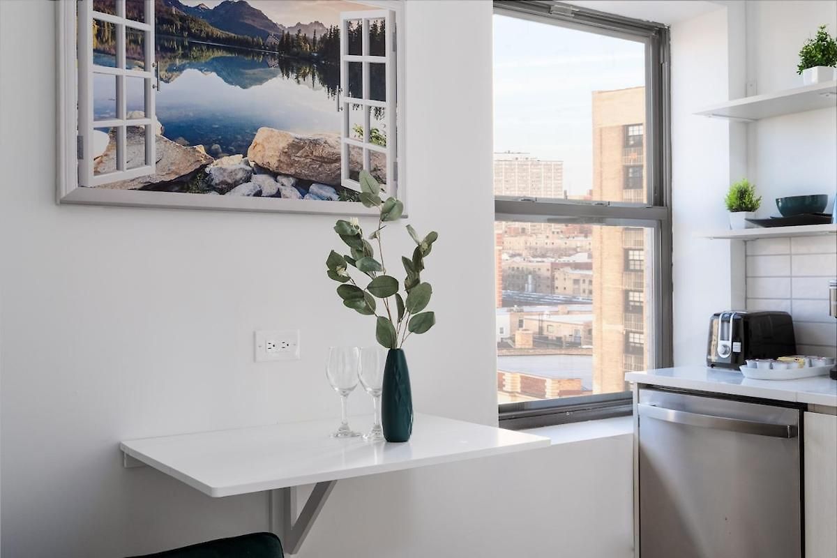 Elegant Style Loft Montrose Rooftop Wfh Gym Apartment Chicago