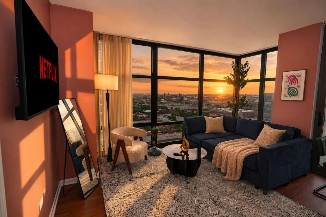 Skyline Luxury 19th Floor Retreat Near Grant Park Chicago