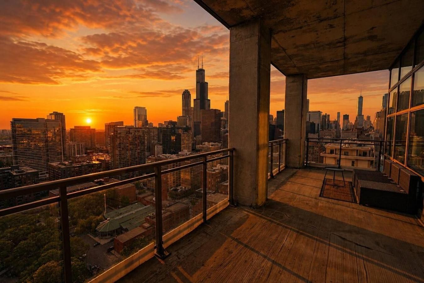 29th Floor 2br Grant Park With Balcony, Gym *