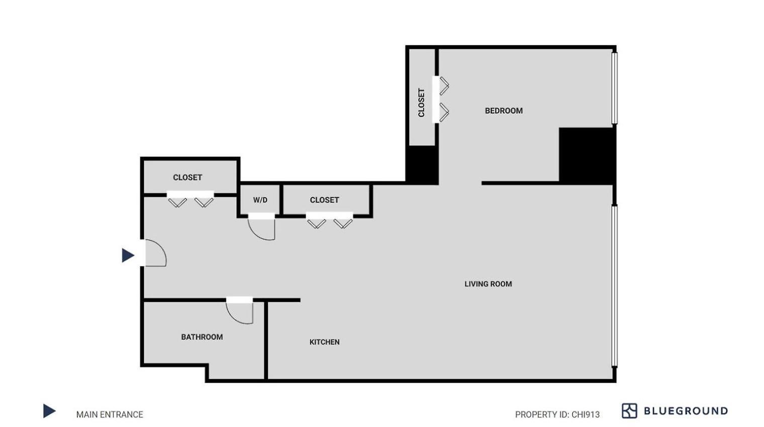 Apartment Loop 1br W Roof Gym Lounge Nr Riverwalk Chi-913 *