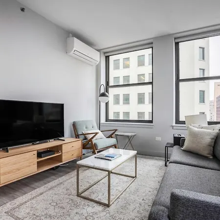 Apartment Loop 1br Wgym Roofdeck Wd Nr W Loop The L Chi-200 *