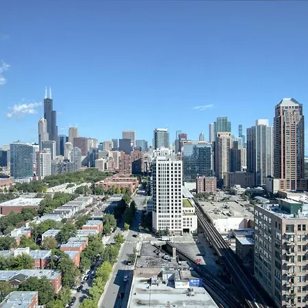 S Loop 2br W Roof Gym Lounge 1 Block To L Chi-441 Apartment Chicago