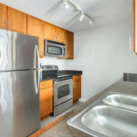 Apartment Loop 1br W Gym Pool Lounge 1 Block From L Chi-700 *