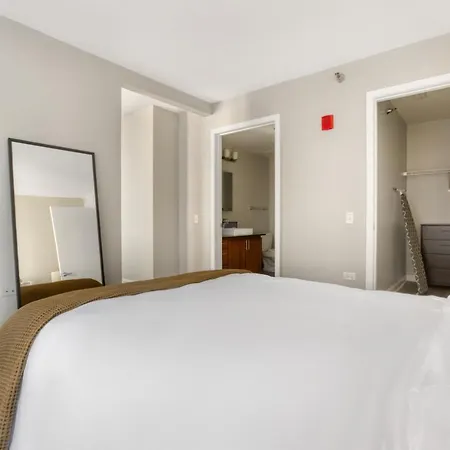 Apartment Loop 1br W Gym Pool Lounge 1 Block From L Chi-700 Chicago