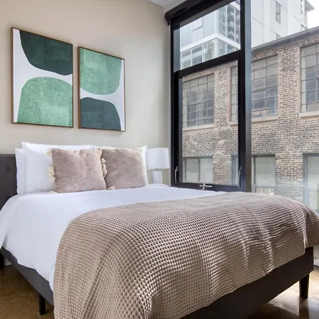 Apartment River North 1br W Gym Lounge Roof Nr Riverwalk Chi-897 Chicago