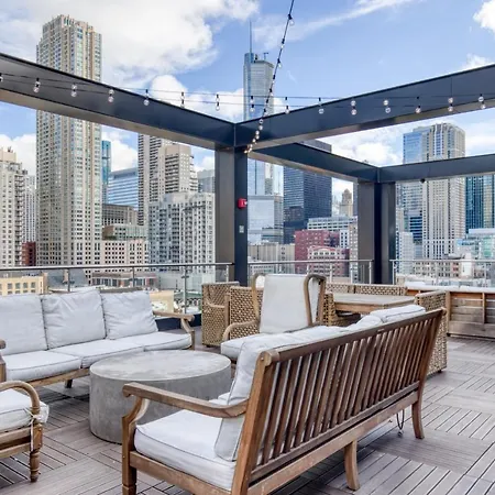 River N 1br W Gym Rooftop Nr L Parks Chi-321 Chicago