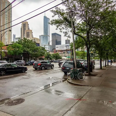 Apartment River N 1br W Gym Rooftop Nr L Parks Chi-321 *