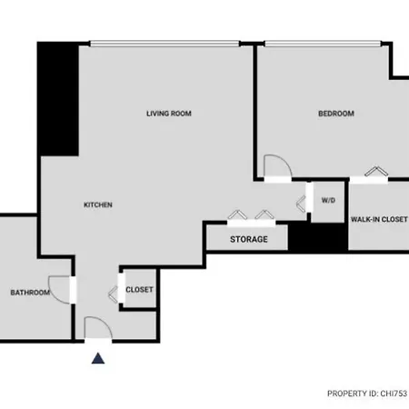 W Loop 1br W Gym Coworking Nr Uic Chi-753 *