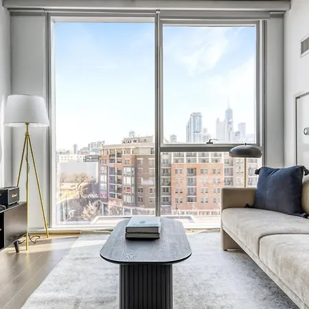 Apartment Near North 1br W Gym Lounge Nr Shopping Chi-579 *