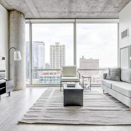 S Loop 1br W Gym Lounge 1 Block To L Chi-526 Apartment