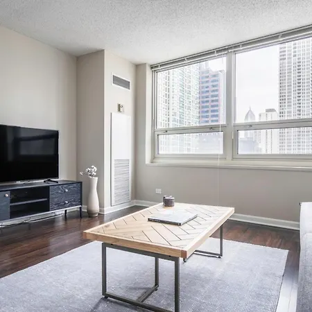 River N 2br W Gym Wd Nr Magnificent Mile Chi-160 Apartment