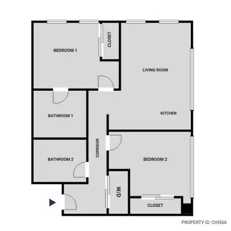 Lincoln Park 2br W Lounge Roof Gym Nr Depaul Chi-566 Apartment Chicago