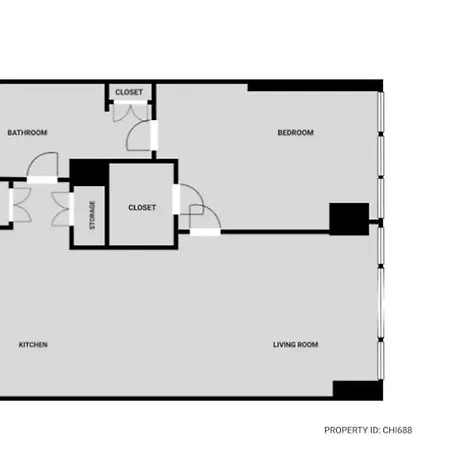 S Loop 1br W Gym Pool Roof 1 Block To L Chi-688 Apartment