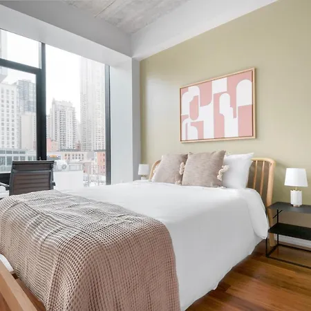 Apartment River North 1br W Gym Lounge Roof Nr Riverwalk Chi-883 *