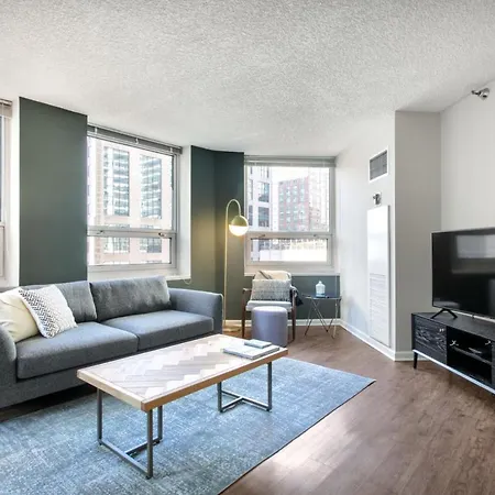 River N 1br W Gym Wd Nr Magnificent Mile Chi-162
