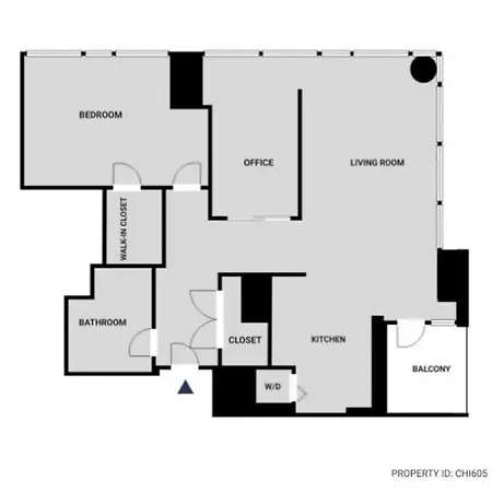 Apartment Loop 1br W Gym Pool Lounge 1 Block From L Chi-605 Chicago