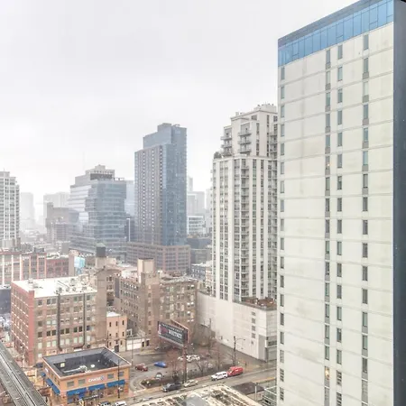 River North 1br W Gym Pool Roof Nr Riverwalk Chi-825