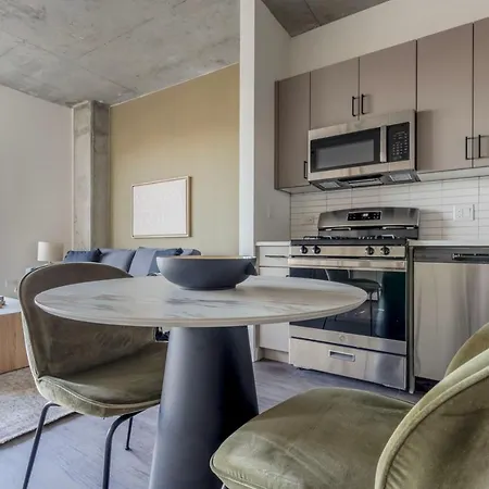 Apartment River North 1br W Sky Terrace Yoga Chi-1029 *