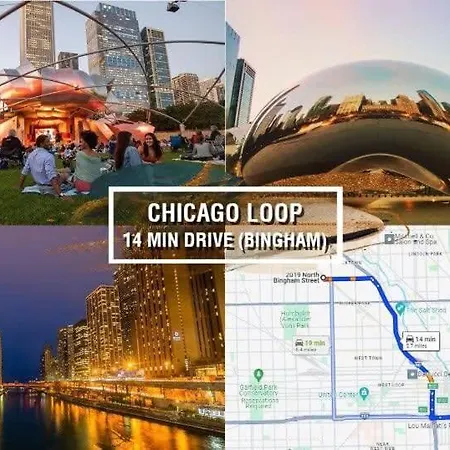 Holiday home 5br 5ba Architectural Estate-theatre Gym Rooftop Chicago