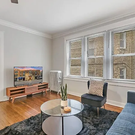 Elegant & Stylishly 1br Fully Furnished - Lincoln 205 Chicago